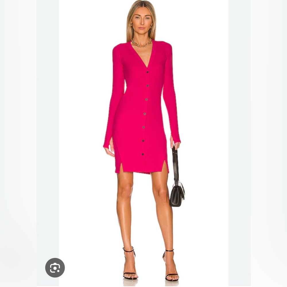 ALIX NYC Virginia Mini Dress in Cerise (Hot Pink) - Size XS